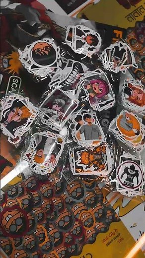 Anime Stickers Collection – Naruto, Demon Slayer, Chainsaw Man & More | Qrio BD