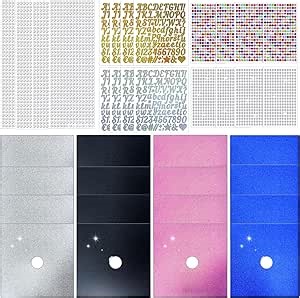 Cayton Graduation Cap Decorating Kit, Various Decoration Accessories Rhinestone Pearl Stickers Alphanumeric Stickers for DIY Decoration Graduation Caps Top