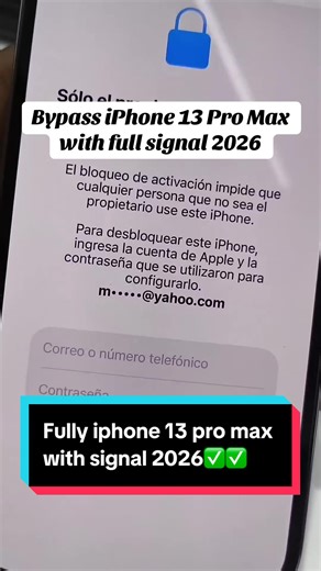 Desbloqueo de iPhone 13 Pro Max con señal completa