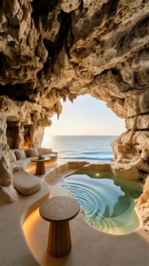 Luxury Cave House 🌊 |#shorts #LuxuryLiving #OceanView #DreamHome