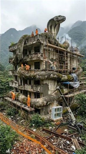 This Abandoned Building Renovation Is Insane #transformation #diy #satisfying #shorts