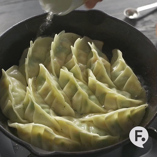 75M views · 3.1K shares | Shrimp Scampi Potstickers Recipe: fd.cm/5hgxy | Food.com | Facebook