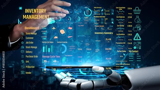 AI manages inventory dashboards through virtual assistant analytics, smart tracking systems, and artificial intelligence for warehouse and procurement efficiency. Thunk