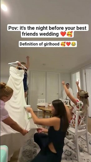 The night before their Best friends wedding 🥰❤️😍 Nothing beats this moment in girlhood 🥰❤️😍#wedding