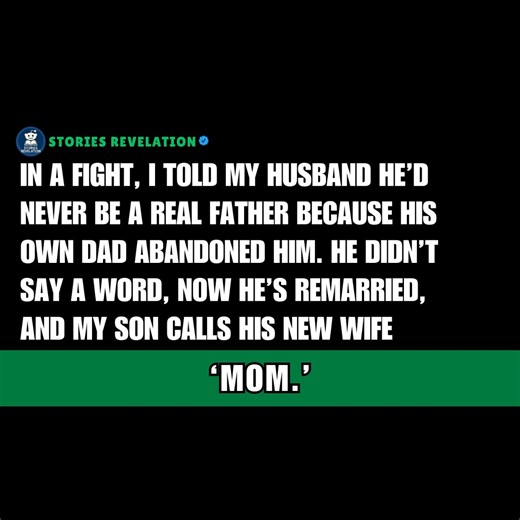 In a Rage, I Told Him He’d Never Be a Real Dad — Just Like His Own Father. He Went Silent. Now He’s Married to Someone Else, and My Son Calls Her Mom. | Stories Revelation