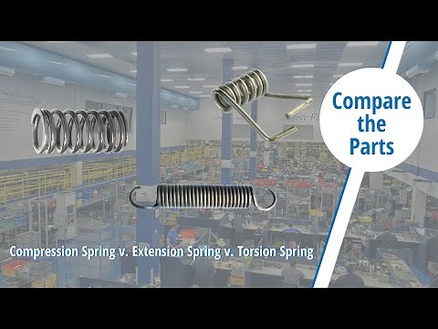 Compare the Parts: Compression Spring v. Extension Spring v. Torsion Spring