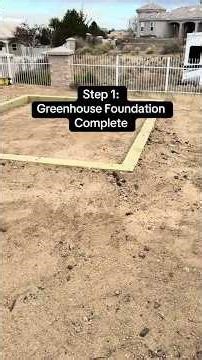 Build a strong greenhouse foundation without concrete. #greenhouse #diy #diygreenhouse