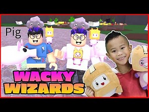 Become LankyBox Justin in Wacky Wizards! Let's Play Roblox