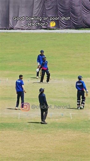 Good bowling or poor shot selection?#cricket #shorts #shiv #india #cricketlover #short #live #uk #yt