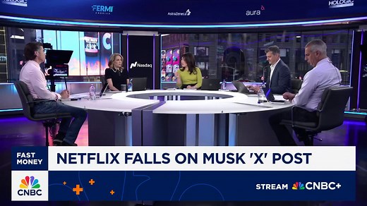 ‘Fast Money’ traders talk Netflix shares dropping after Elon Musk tells people to cancel