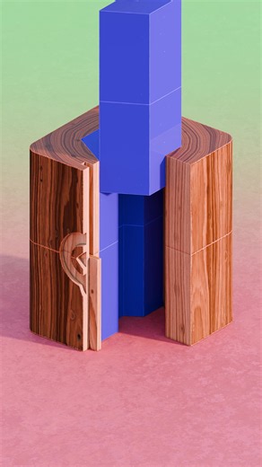Somehow, this was necessary. #OddlySatisfying #Blender3D #3DAnimation 3D animation made in Blender.