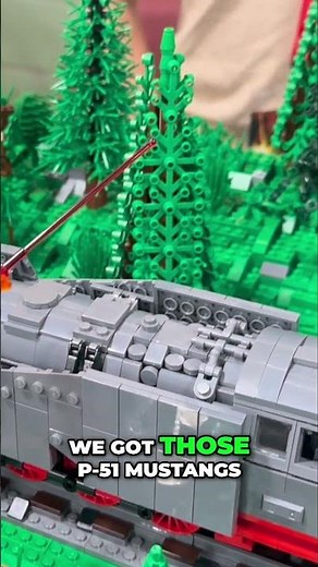 LEGO WWII Armored Train vs. P-51 Mustangs: Epic Showdown!