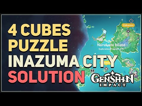 Inazuma City 4 Cubes Puzzle Genshin Impact