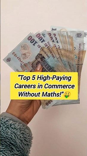 Top 5 High-paying Careers in Commerce Without Maths#Commerce Career#Career After 12th