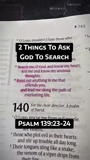 2 Things to Ask God to Search | Psalm 139:23-24 NLT