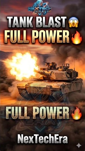 M1A2 Abrams Tank Blast 😱🔥 Desert Cannon Power in Action! #Abrams #Tank #NexTechEra #Shorts