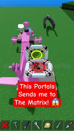 Roblox Build a Boat for Treasure! This portals sends me to the Matrix! #babft #roblox