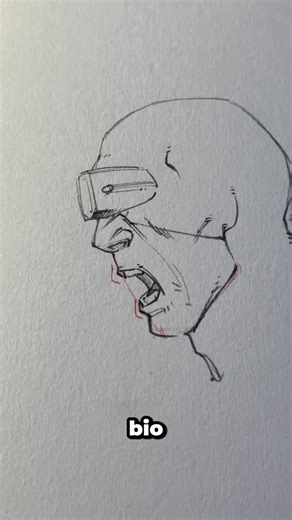 Jmarron on Instagram: "The jaw typically moves slightly backwards when it opens!! 😌👍 || #art #anime #manga #naruto #reels"