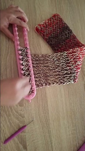 knitting loom for beginners step by step #knitting #crochet #scarf