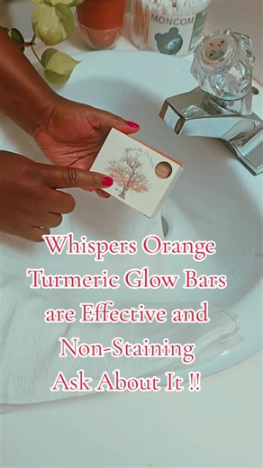 Whispers Orange Turmeric Glow Bars for Natural Skin