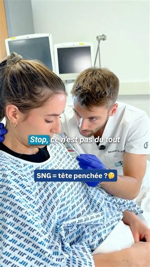 Pose de sonde nasogastrique : quand pencher la tête ? #shorts