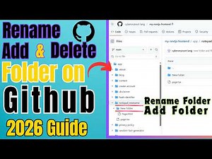 How to Rename Folders or Files on GitHub 2026 Guide