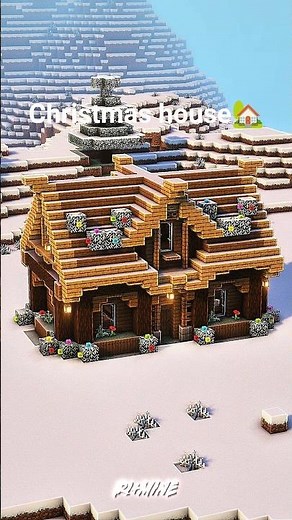 Minecraft Christmas house🏡 | Minecraft r1+ #minecraft #gaming