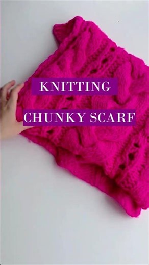 Chunky Scarf Pattern That Actually Works #knitting #easy #diy