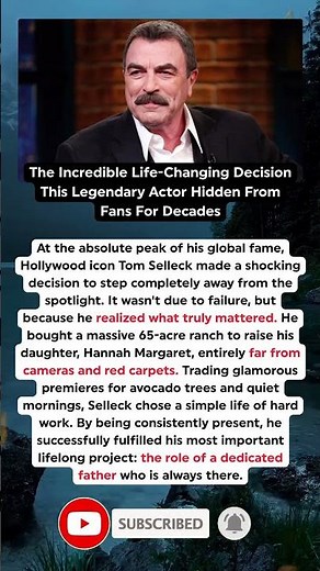 The Truth Behind Why Tom Selleck Abandoned Hollywood Discovered