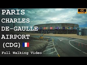 Paris CDG Airport during Olympics 2024 - Full Walking Tour [4K video]