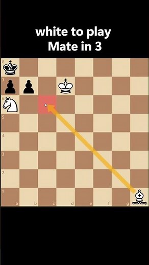 Brilliant Mate in 3 Explained Simply ♟️ | Easy Chess Puzzle for Beginners #shorts