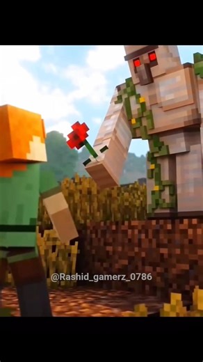 True love of Herobrine for Alex in minecraft infront of entityes