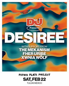 Taking place on Saturday 22nd February @djmagofficial and @papayaplayaproject present @desiree_rsa the South African DJ will play at Papaya Playa Project, with more artists set to be announced in the coming weeks. Desiree is skyrocketing, which should be no surprise, her style and talent set her a part from the same / same of the worldwide dancefloor. Her music style an Afro centric mood with an unshakeable loyalty to techno basics, is one of a kind. 🌚 What you need to know 🌚 🕒• Doors open at