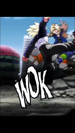 Trunks challenge Android 17 or 18 #aatax #dragonball #goku