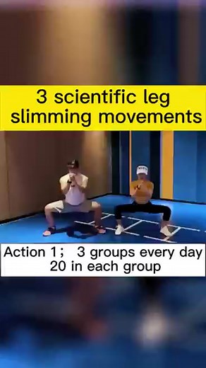 Three scientific leg slimming movements #yoga #Slimming #girls #tiktok