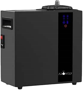 Aromely Smart Bluetooth HVAC Scent Diffuser, Aromatherapy Nebulizing Waterless Diffuser for Home, Office, Large Room, App Controlled Perfect Aroma Diffuser Up to 16,000 SQFT - Black
