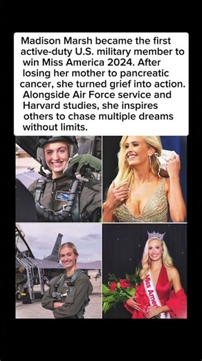 From Air Force Officer to Miss America: Madison Marsh’s Incredible Story #MadisonMarsh #MissAmerica