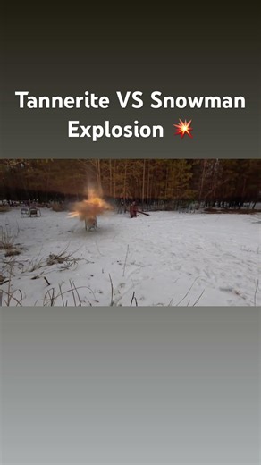 Tannerite Snowman Explosion
