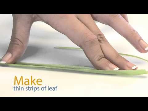 How to garnish with spring onion- Simple & quick steps