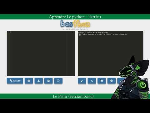 Aprendre Le python Partie 1 - Le Print (version basic)