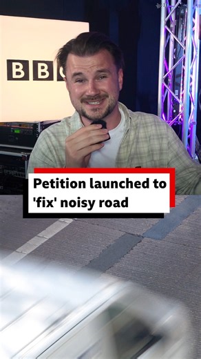 Is this the country's noisiest road? Noise can reach 82db when driving on it. | BBC Radio 5 live