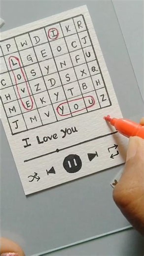 Spotify playlist card diy | Cute gift idea #diy #giftideas #shorts #subscribe