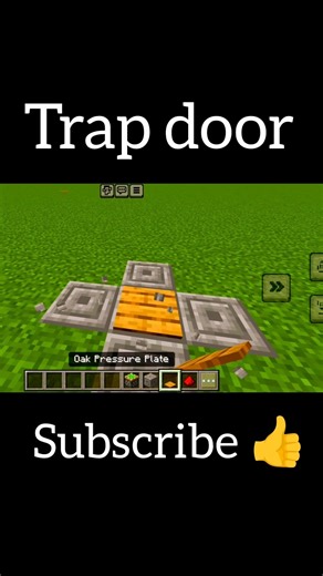 #how to make trap door in minecraft