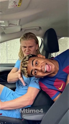 Haaland Was Not Letting Yamal Escape This Time 🚗🫡 #football #haaland #parody