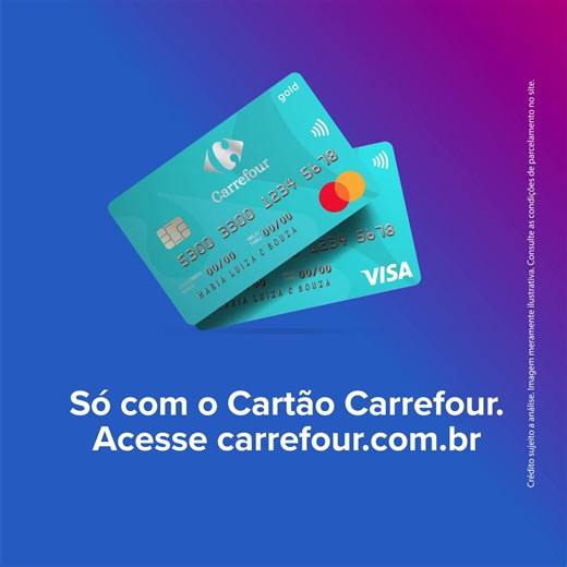 Descubra o poder do Cartão Carrefour! • Economize ainda mais nas suas compras • Benefícios exclusivos só para você Quer começar a economizar agora? Peça já seu cartão! | Cartão Carrefour