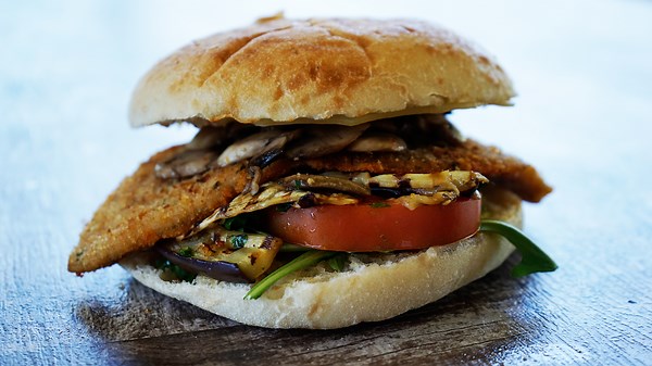 Chicken Schnitzel Burger