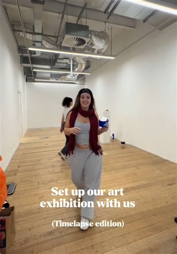 Collaborative Art Exhibition Setup: A Journey