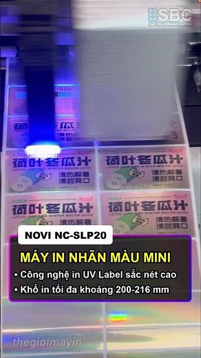 Máy in nhãn màu mini Nocai SLP20: công nghệ in UV Label mới