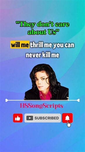 They don't care about us lyrics by Michael Jackson - #theydontcareaboutus #ytshorts #lyrics