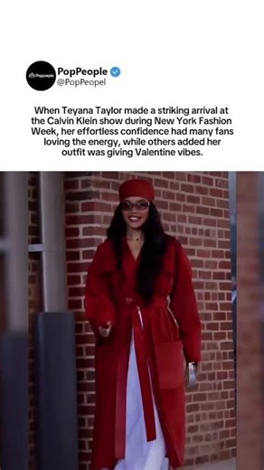 Teyana Taylor’s Calvin Klein look gives Valentine vibes and has fans loving her energy #teyanataylor